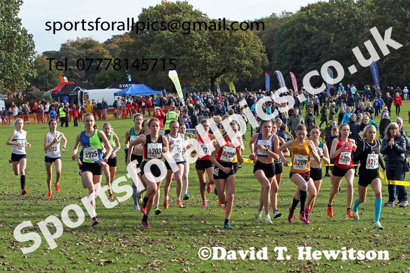 Womens under-17s Northern Cross Country Relays, Graves Park, Sheffield. Photo: David T. Hewitson/Sports for All Pics